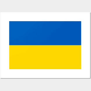 Flag of Ukraine - accurate colours Posters and Art